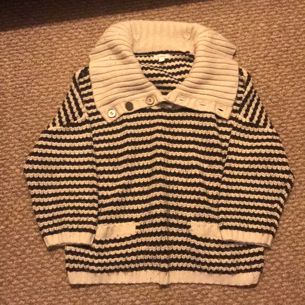 Caslon knit striped sweater size L